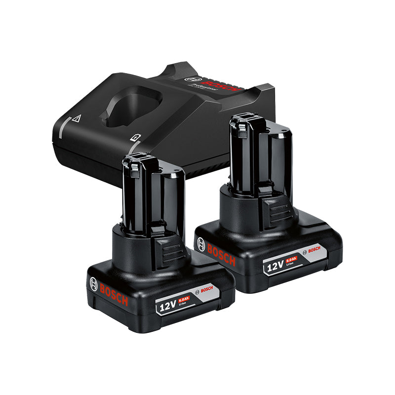 BOSCH Σετ Μπαταρίας – Φορτιστή 12V 2×6.0Ah