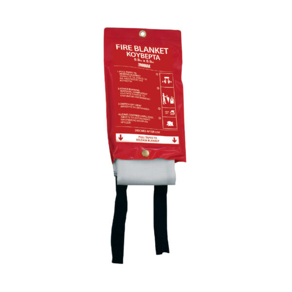 Mobiak Πυρίμαχη Κουβέρτα σε Μαλακή Θήκη 90x90cm Λευκή 90x90εκ.