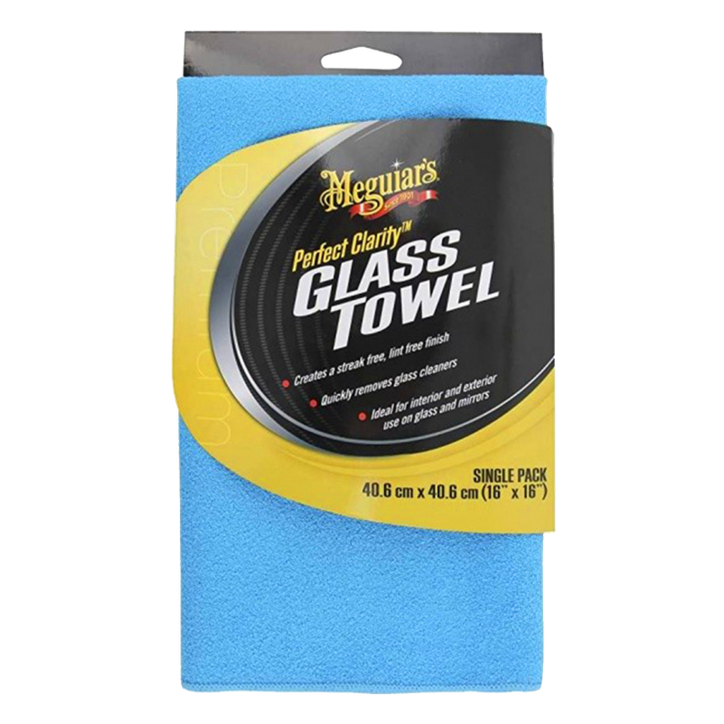 Meguiar's Perfect Clarity Glass Towel Συνθετικό Πανί Γυαλίσματος / Στεγνώματος για Τζάμια Αυτοκινήτου 40.6x40.6cm