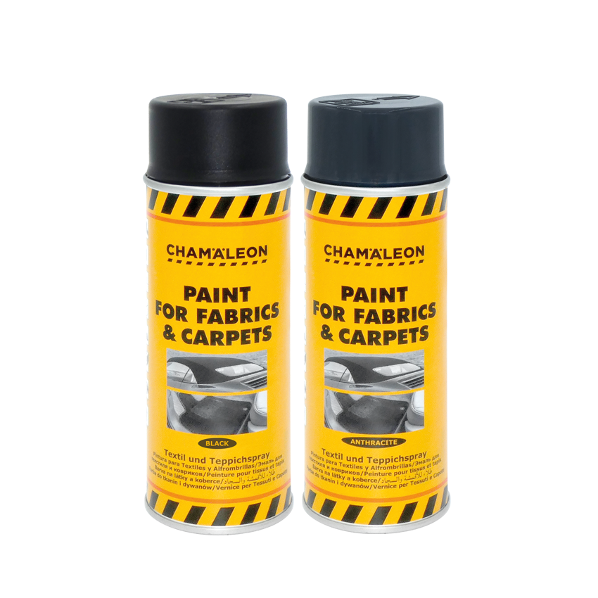 Chamaleon Σπρέι Βαφής Υφασμάτων & Ηλιοροφών Μαύρο 400ml