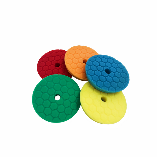Pro Workz DA Polishing Sponge 125mm Red Fine Cut