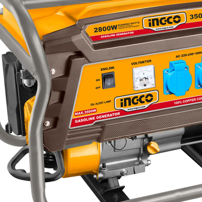 Ingco Γεννήτρια Βενζίνης με Σταθεροποιητή AVR 3.5kW 4.3kVA 7HP