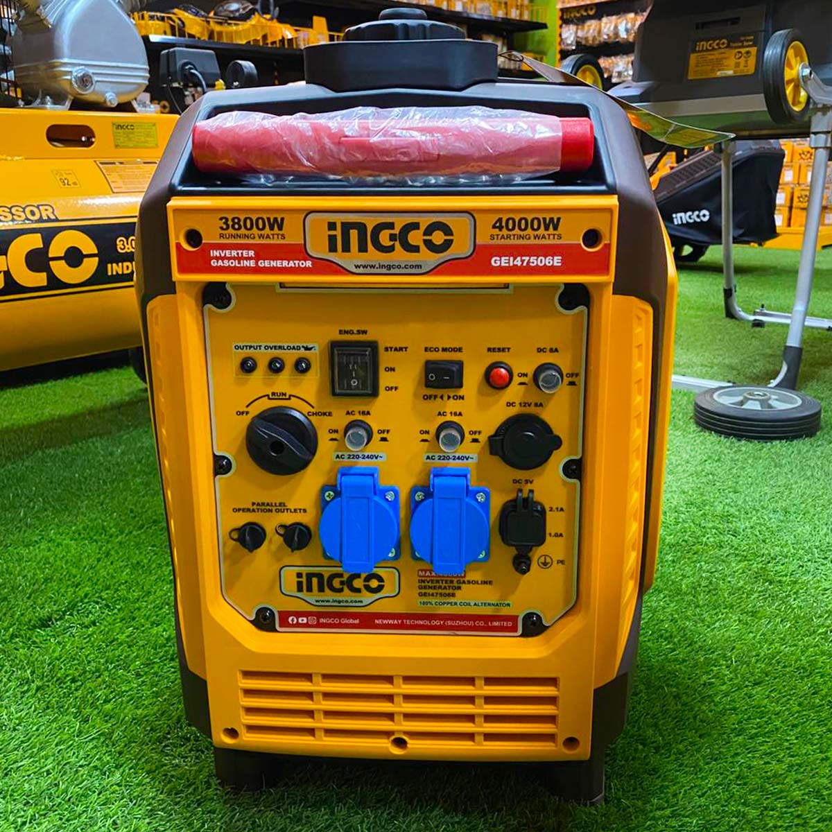 Ingco Γεννήτρια Inverter Βαλιτσάκι Βενζίνης 4kW 5kVA 5HP