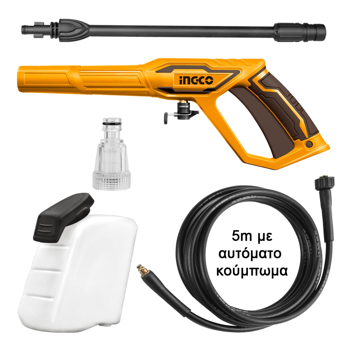 INGCO Πλυστικό Μηχάνημα Υψηλής Πίεσης 2000W 150bar