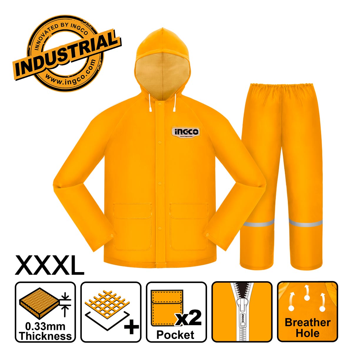Ingco Αδιάβροχο Κοστούμι XXXL