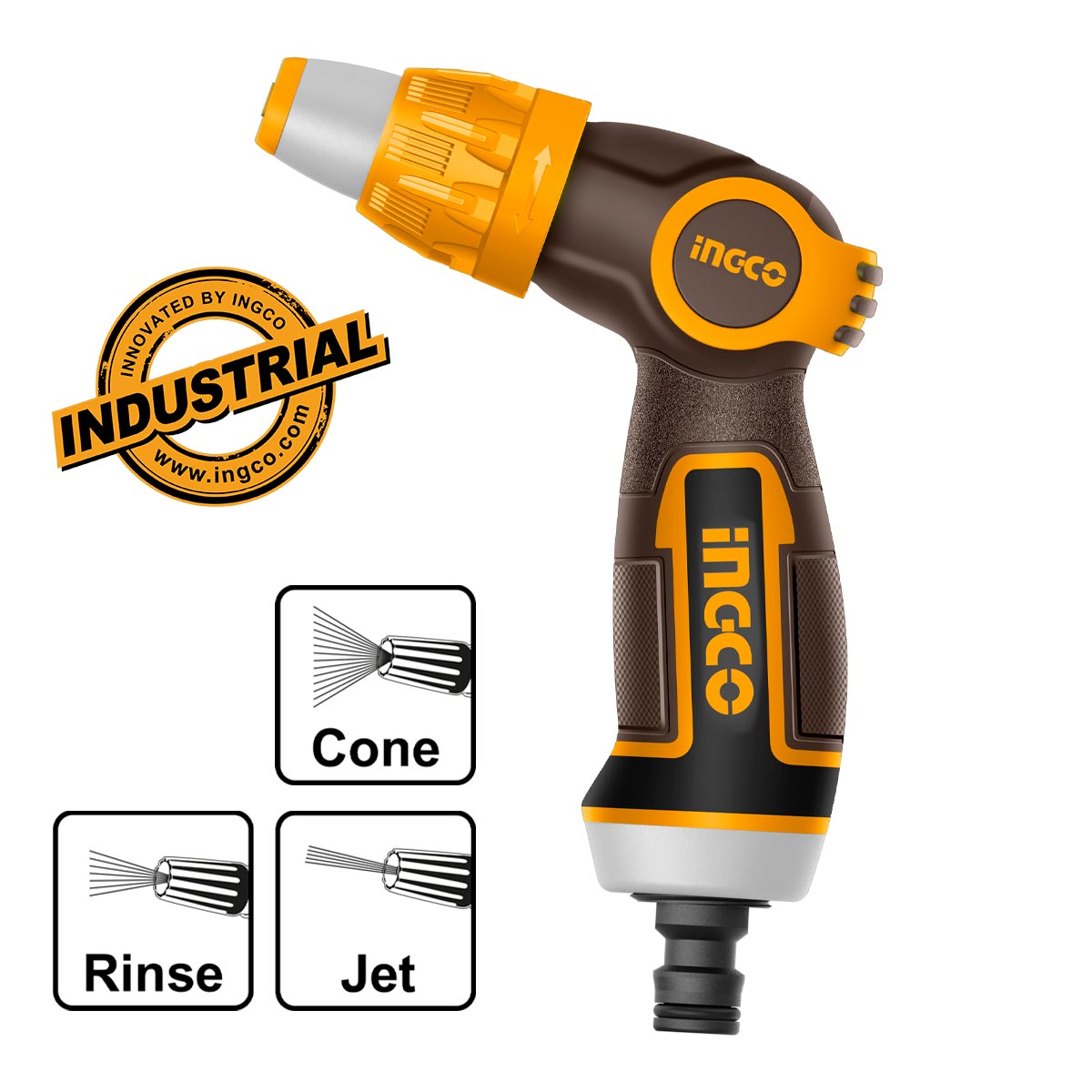 Ingco Εκτοξευτής Νερού Πιστόλι Ρυθμιζόμενος 3 Θέσεων