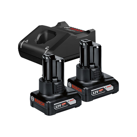 BOSCH Σετ Μπαταρίας – Φορτιστή 12V 2×6.0Ah
