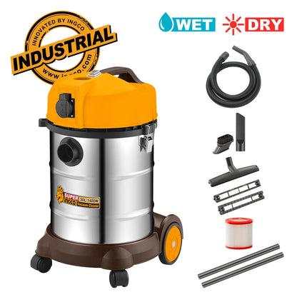 Ingco Ηλεκτρική Σκούπα Υγρών / Στερεών 30 Lit 1400W