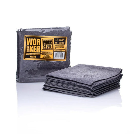 Work Stuff Worker Πανιά Μικροϊνών 320gsm Γκρι-Μωβ-Κίτρινο 40x40cm 5τμχ