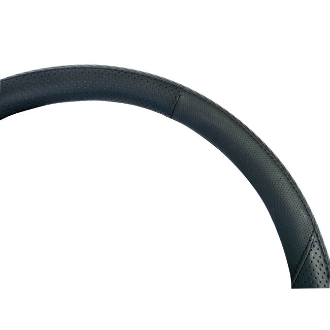 Κάλυμμα Τιμονιού Αυτοκινήτου Δερματίνη X-Treme Sport Μαύρο Medium 38cm