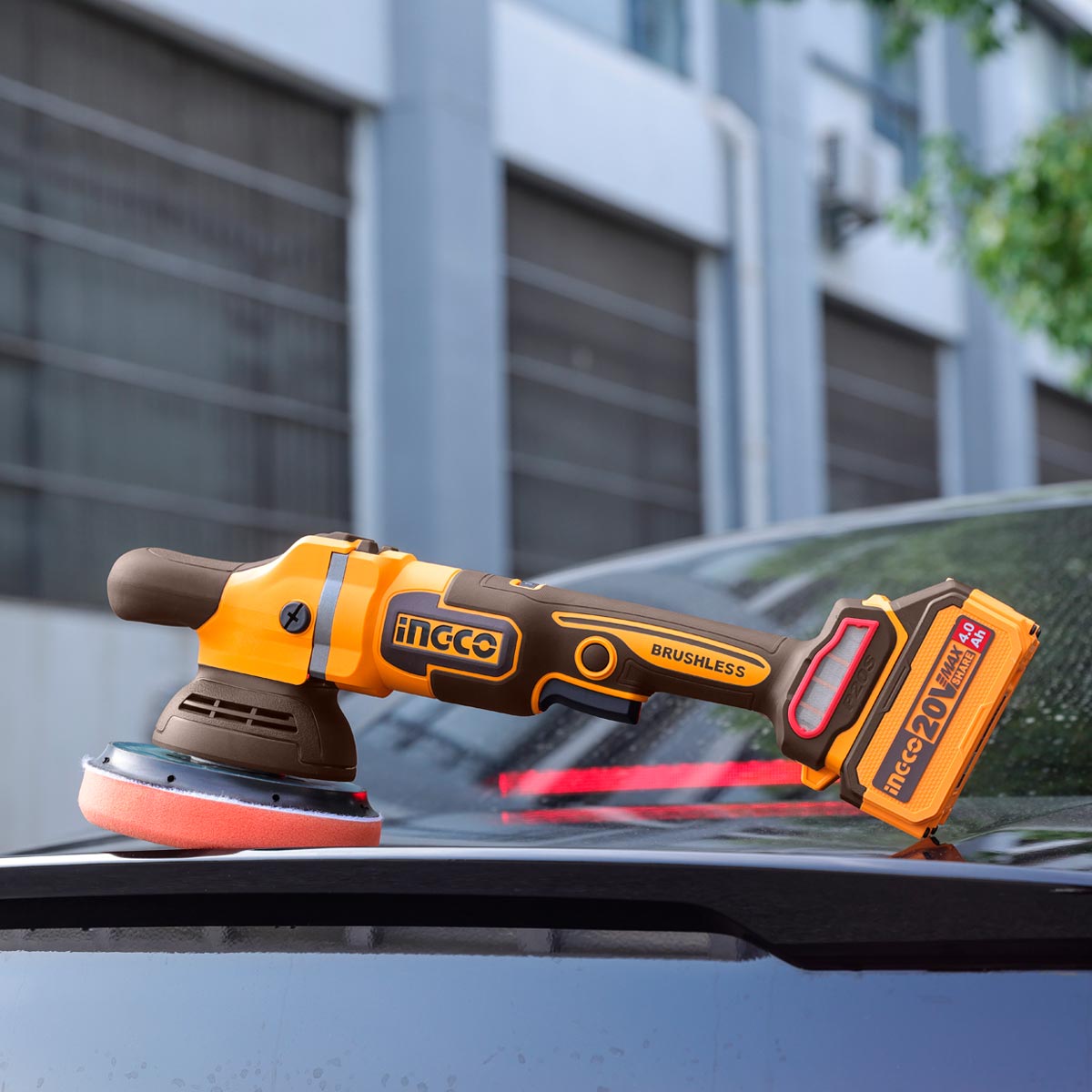 Ingco Στιλβωτής Αλοιφαδόρος Μπαταρίας 20V Li-Ion SOLO Φ 150mm