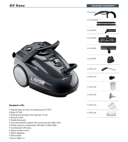 Lavor Professional GV Kone Steam επαγγελματικός ατμοκαθαριστής