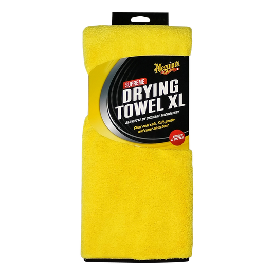 Meguiar's Supreme Drying Towel XL Πανί Μικροϊνών Στεγνώματος για Αμάξωμα Αυτοκινήτου 1050gsm Κίτρινο 85x55cm